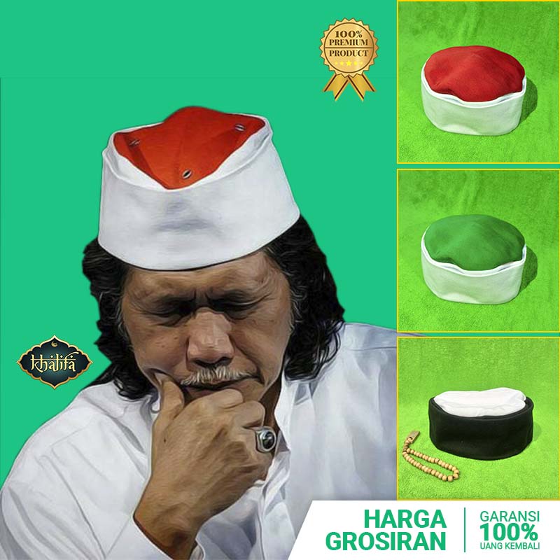 Peci Cak Nun Kopiah Mesir Maiyah Merah Putih Polos Promo Grosir Songkok Murah Kopyah Anak Dewasa