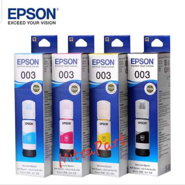 Tinta Epson 003 Original untuk Epson L3210 L3250 L1210 L3110 L3105