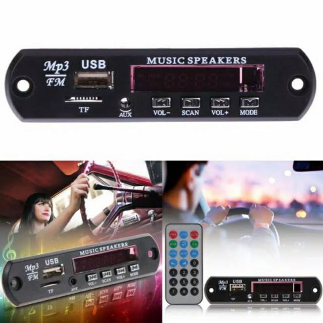 Tape mobil tip mobil USB audio musik MP3  mp 3 Bluetooth radio tf FM termurah sejagat modul kit