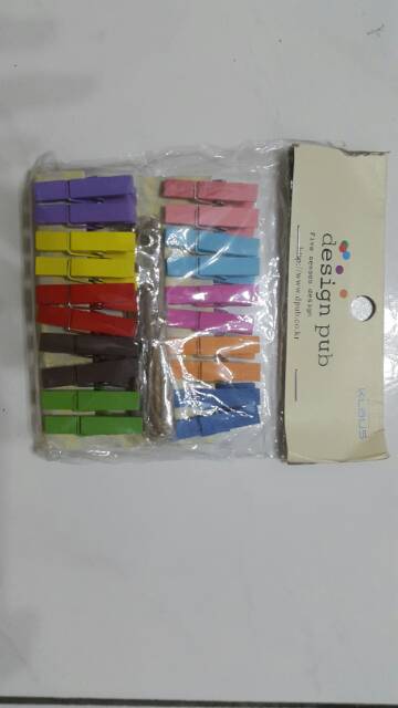 Jepit kayu foto wooden clip 10 pcs &amp; 20 pcs