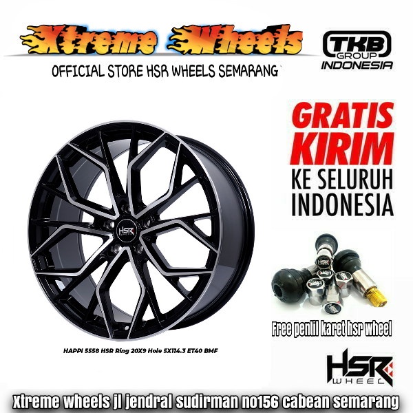 velg mobil innova hrv crv xpander xtrail velg racing HSR HAPPI ring 20 gratis ongkir