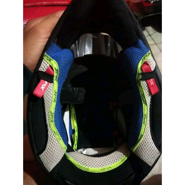 HELM JPX BLACK DOFF + GOOGLE 100% ORIGINAL