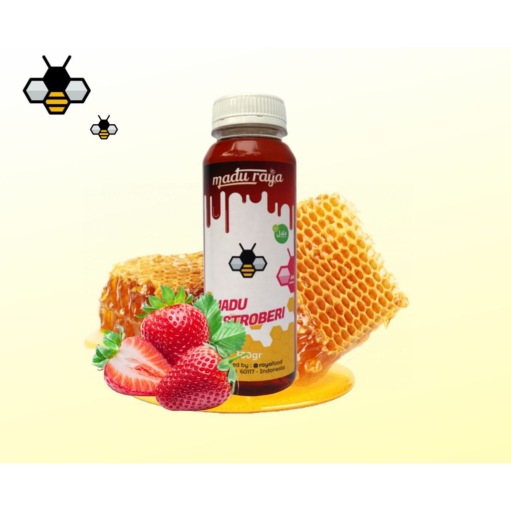 

Madu Asli Murni 100% Nektar Strawberry Tanpa Proses Campuran PREMIUM ORIGINAL HONEY