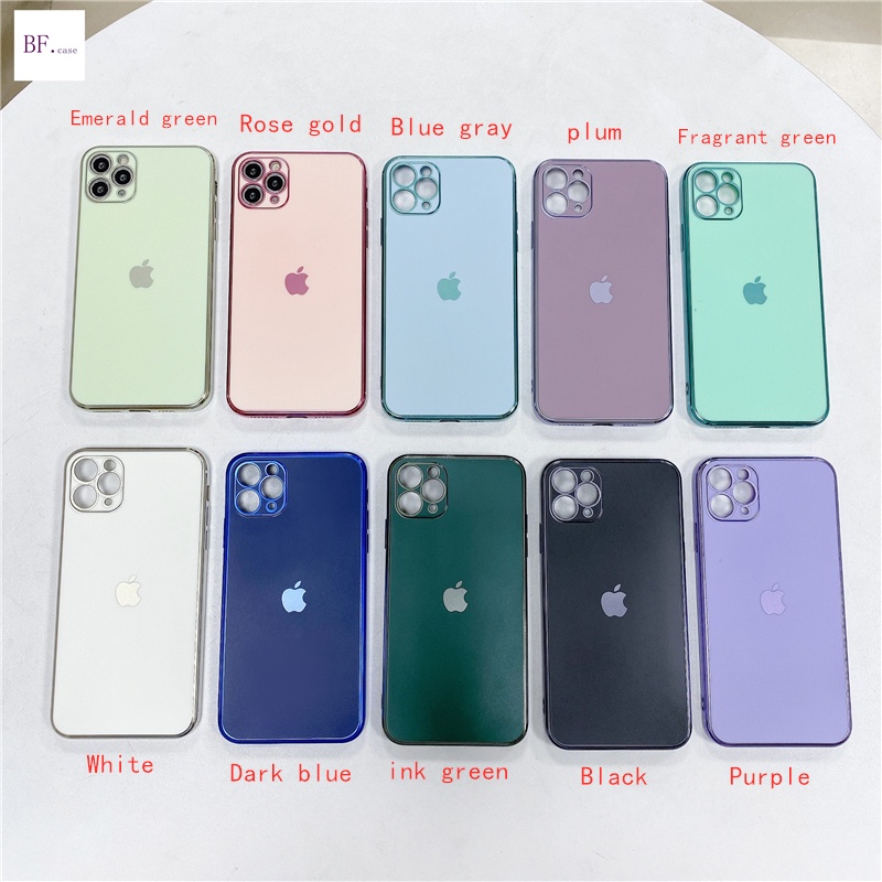 IPhone Case 12 11 Pro Max 7 8 Plus X XR XSMAX TPU Matte Plating Casing Soft Full Cover