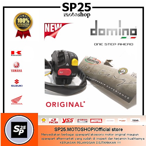 SAKLAR LAMPU MOTOR VARIASI KIRI - DOMINO MODEL KTC UNIVERSAL NMAX PCX ADV AEROX 2021