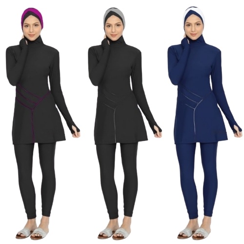 Edorasports Myra Baju Renang Wanita Muslimah - Baju Diving Wanita - Baju Pantai Wanita
