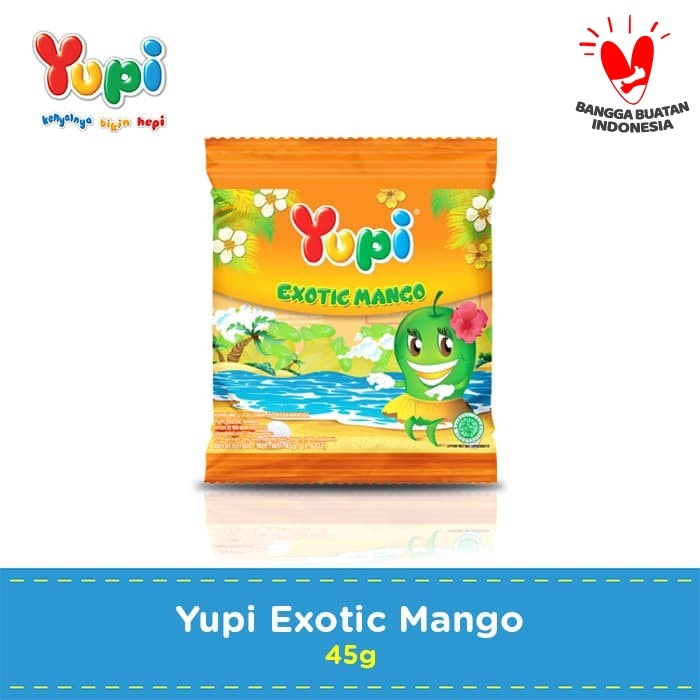 

YUPI EXOTIC MANGO 45gr / YUPI MANGO / PERMEN YUPI / YUPI EXOTIC MANGO / PERMEN JELLY YUPI