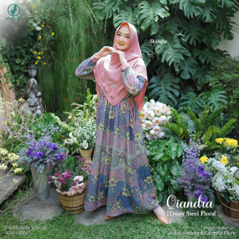 GAMIS QIANDRA NON SET {Tanpa Hijab } • ORIGINAL ALWA HIJAB