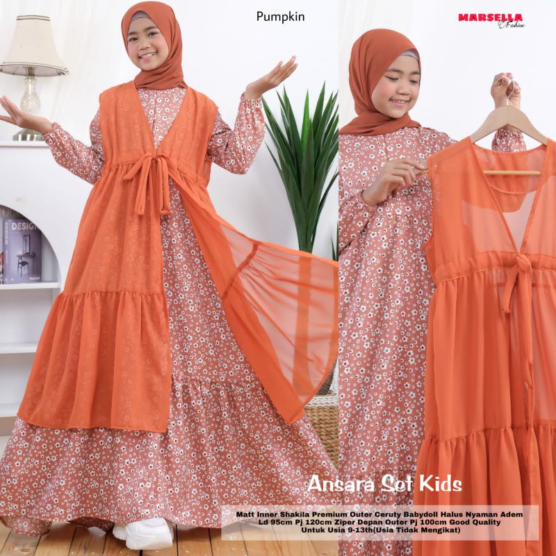 Andara set kids by Marsela gamis setelan anak
