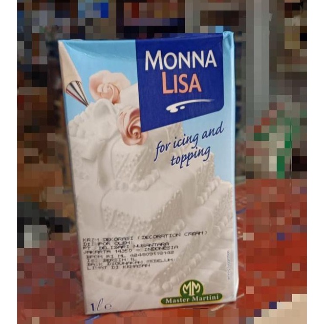 

(BISA COD) Monna Lisa Whipping Cream 1Liter - Gosend/Grab Only
