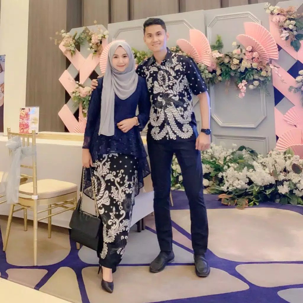 SYAFIN FASHION - KEBAYA MODERN ETP KUTUBARU ELNIRA TANGAN PENDEK MERAH TORAJA2 COUPLE ALICEE SET DRE