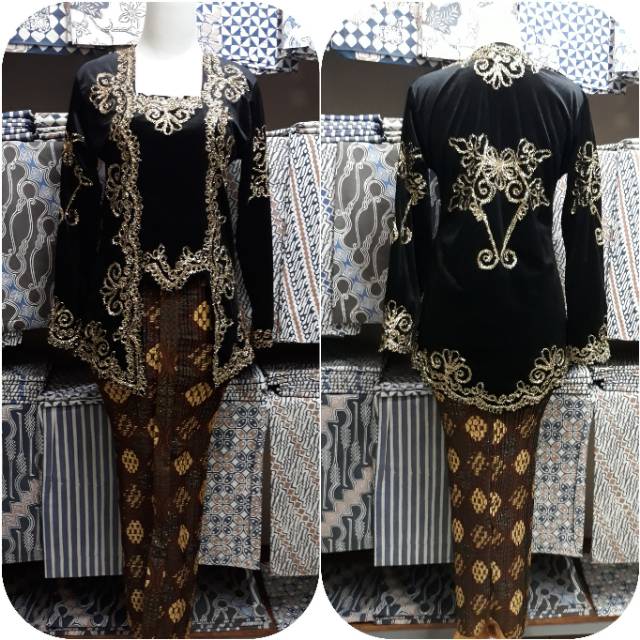 kebaya bludru kelabang