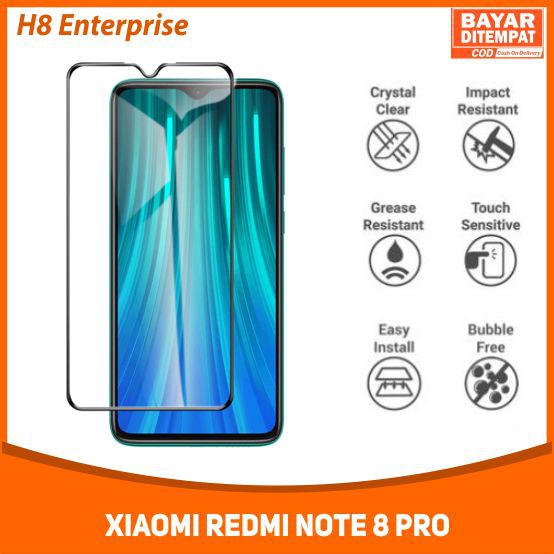 Tempered Glass 9D full Cover Xiaomi Redmi Note 8 Pro