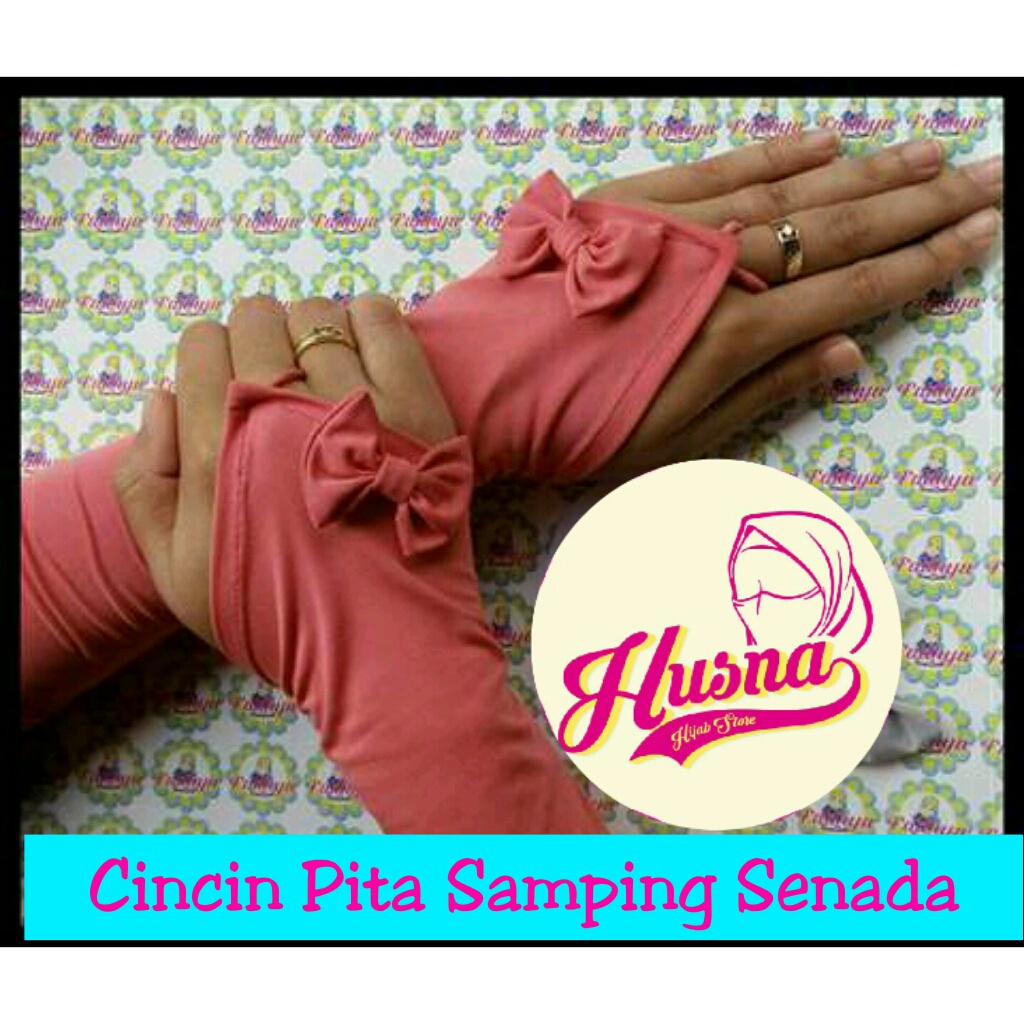 [BRAND HUSNA HIJAB] Handsock Ring Pita Samping / Handsock Cincin Pita Samping / Hensok Pita