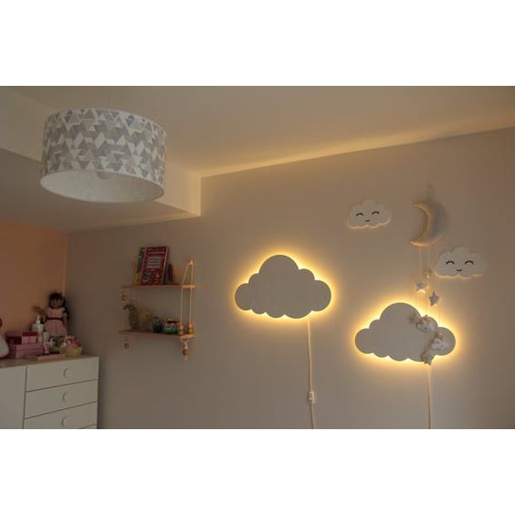 Akesoris Pajangan Dinding Awan Led / Awan led dekorasi dinding