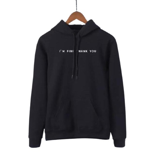 SWEATER HODDIE JUMPER WANITA M/L IM FINE THANK YOU