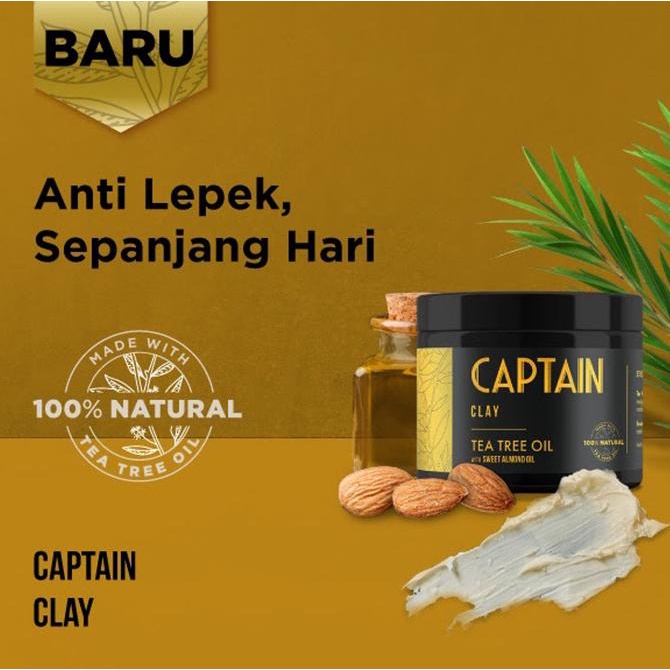 

READY COD Captain Clay with 100% Natural Tea Tree Oil SPECIAL Kode 1074