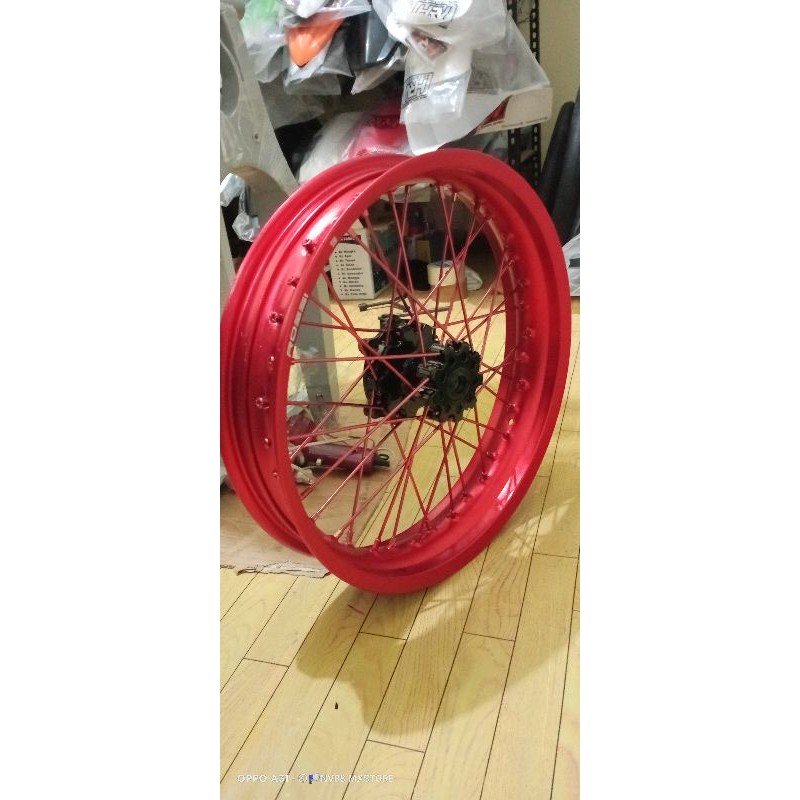 TERLARIS velg supermoto crf v rosi vrosy 300 350 ring 17 h36 set ban