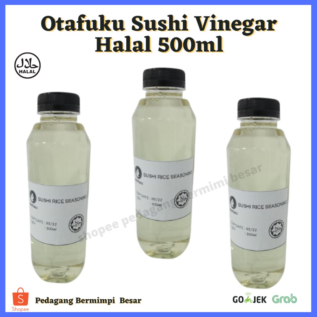 Otafuku Sushi Vinegar Halal 500ml | Cuka Sushi Halal | Cuka Beras