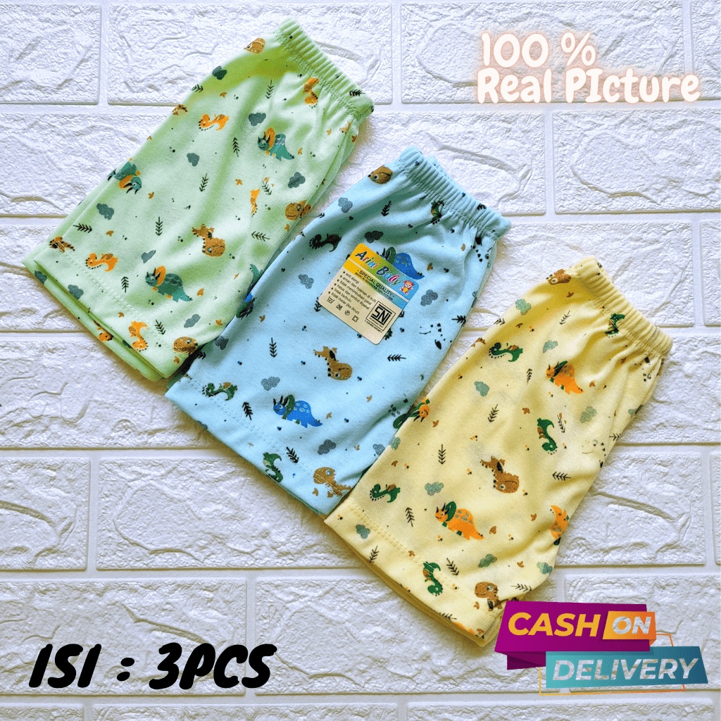 3 PCS Celana Pendek Bayi Celana Bawahan Bayi Celana Bayi Newborn Bawahan Bayi