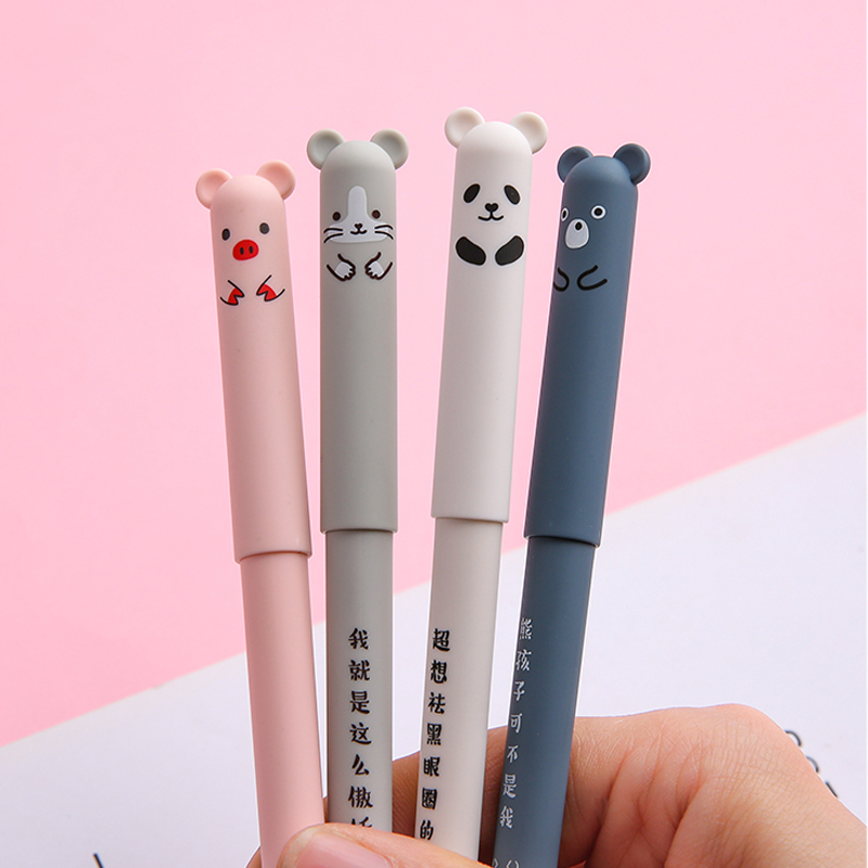 Creative Erasable Cartoon Bear Series Gel Pen Popular Writing Utensils