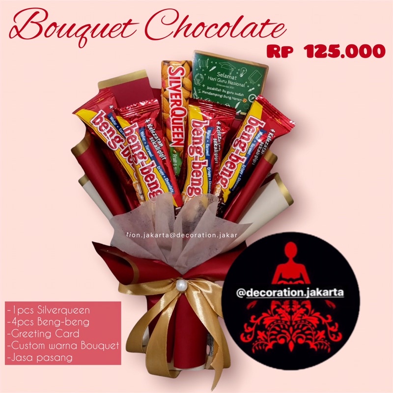 

BOUQUET CHOCOLATE | CUSTOM WARNA | FREE CETAK FOTO