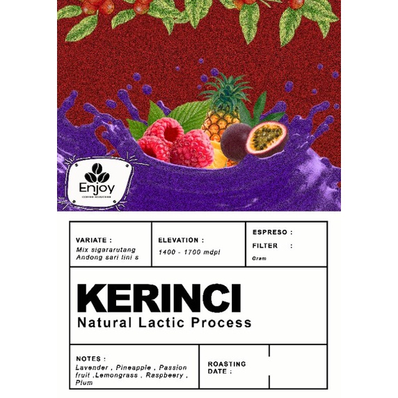 

Arabika Kerinci Lactic 250gr