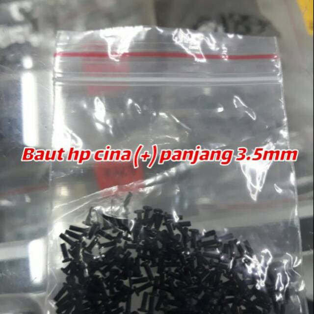 Baut hp cina (+) universal  panjang 3,5mm