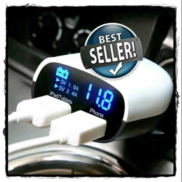 Charger Voltmeter Mobil Digital