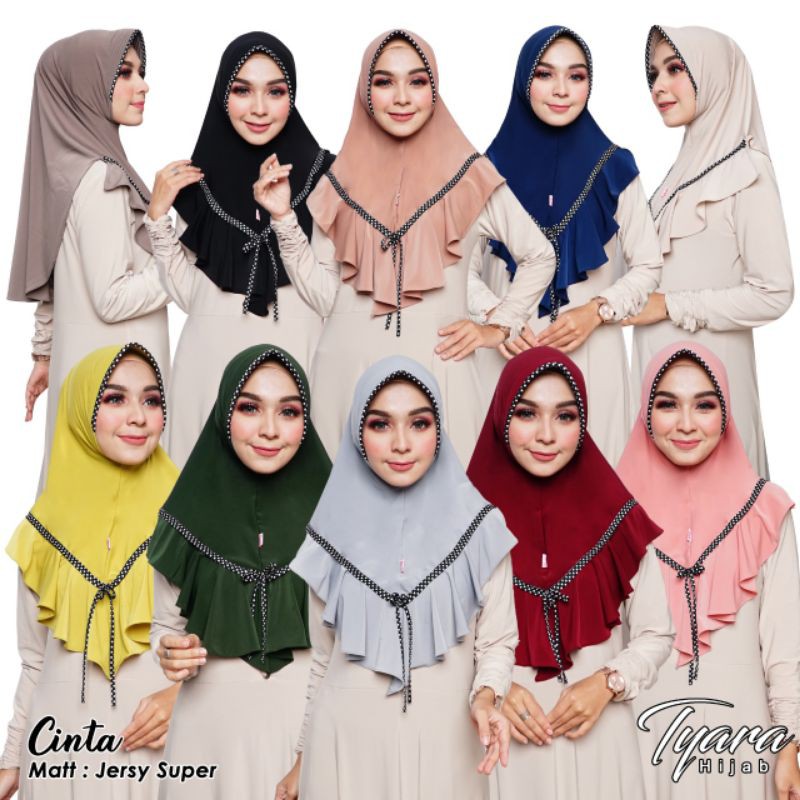 Bergo Cinta Jersey Super Original Tyara Hijab