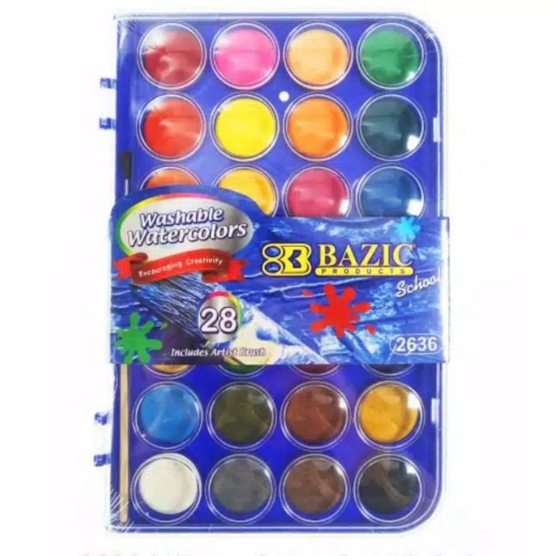 

Water Color Palet Bazic 28 Warna Water Colors Cake Bazic Cat Air