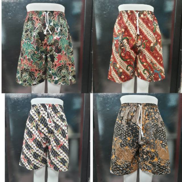 Celana Pendek Batik Wanita Celana Boxer Celana Santai Celana Tidur Motif Batik