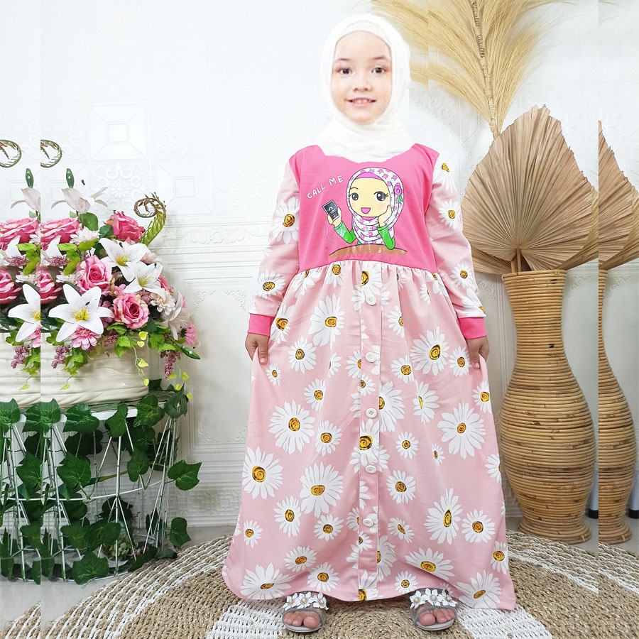 CALL ME ANAK MUSLIMAH CANTIK BERBUNGA 4-12tahun GL FASHION