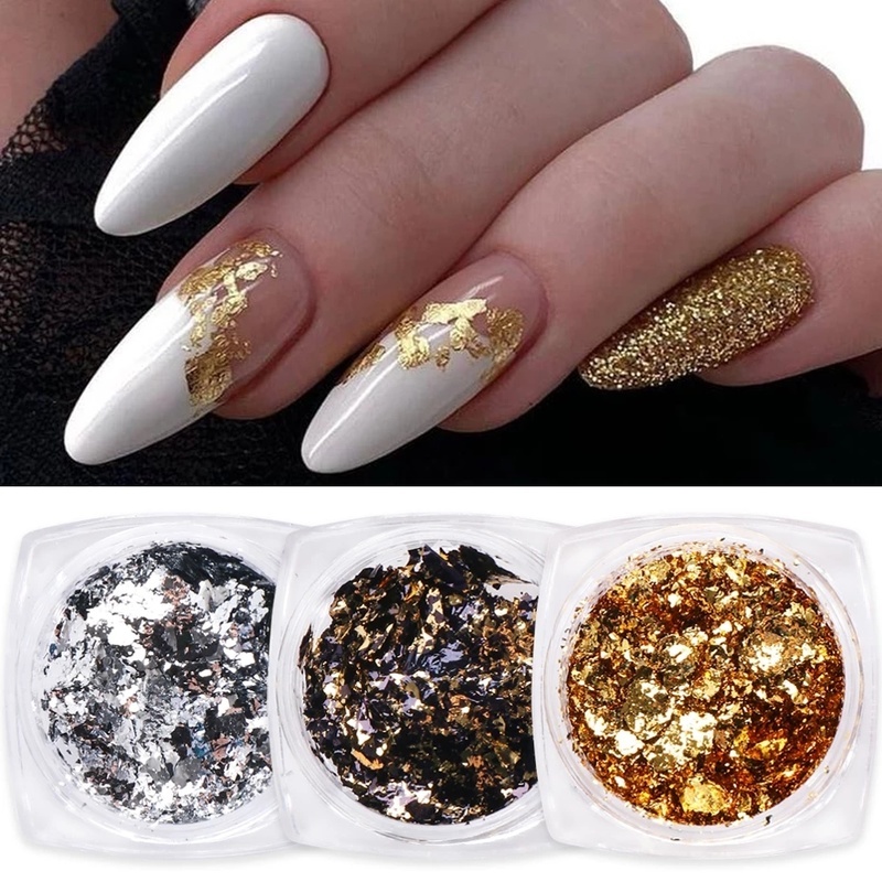 1 Kotak Serpihan Foil Untuk Dekorasi Nail Art