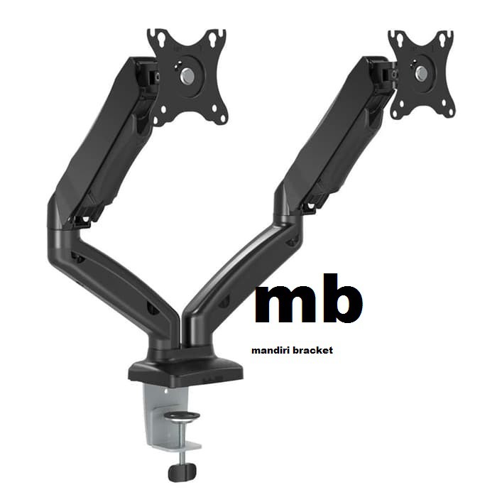 Bracket TV Monitor LED LCD Gas Spring OXIMUS ZDP1128 1128 Tilt Swivel - Hitam