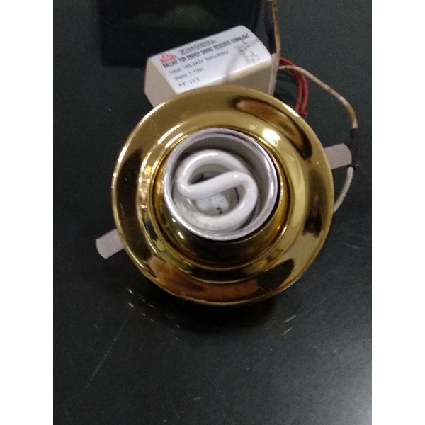 DOWNLIGHT FITTING MR-16 LENGKAP BOHLAM SPIRAL 9-11W/220V