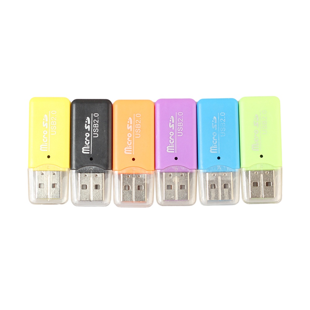 Adapter Card Reader Mini Portable USB 2.0 Kecepatan Tinggi Untuk Micro SD TF T-Flash