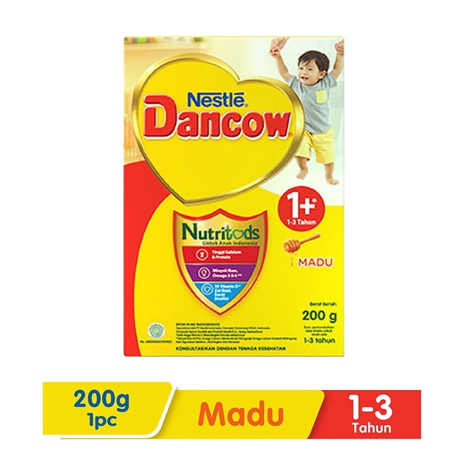 DANCOW 1+ Madu / Vanila 200G / Susu Formula