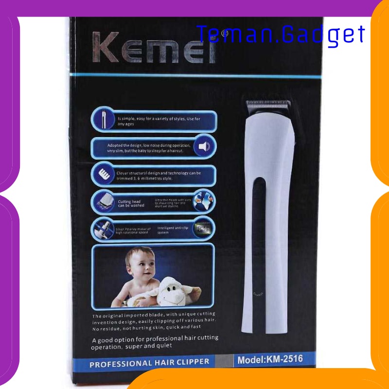 TG-FE295 KEMEI ALAT CUKUR ELEKTRIK HAIR TRIMMER SHAVER - KM-2516