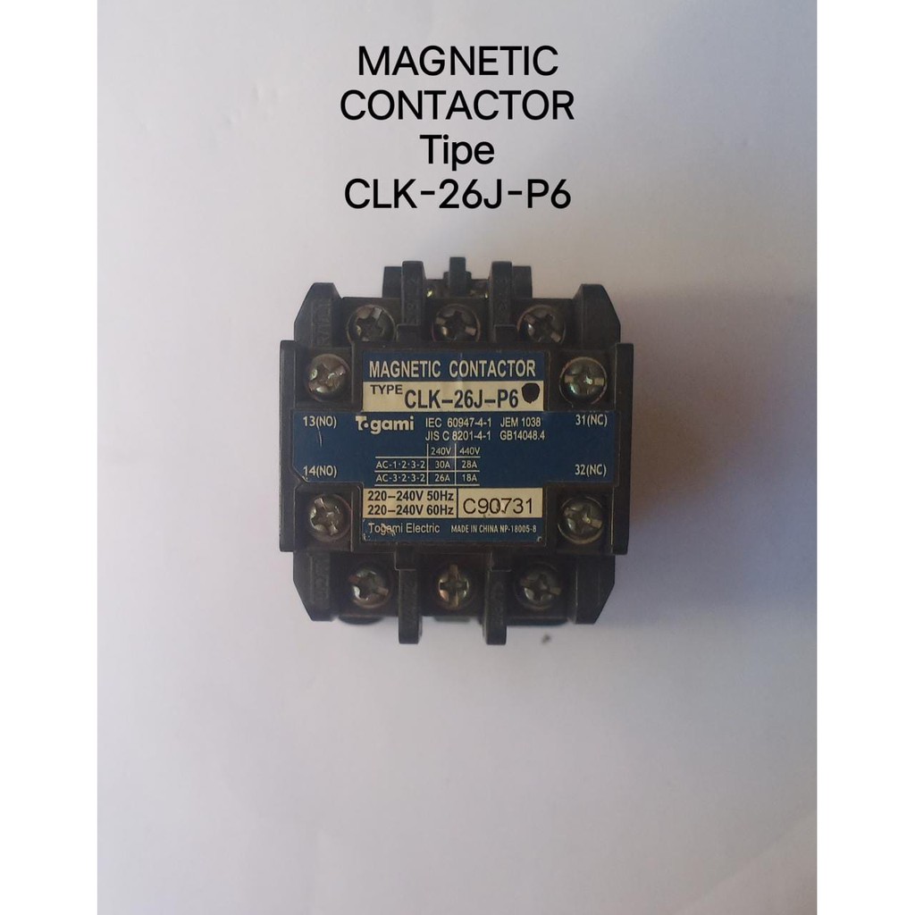 Jual Magnetic Contactor Ac Daikin Togami Electric Clk J P Original Shopee Indonesia