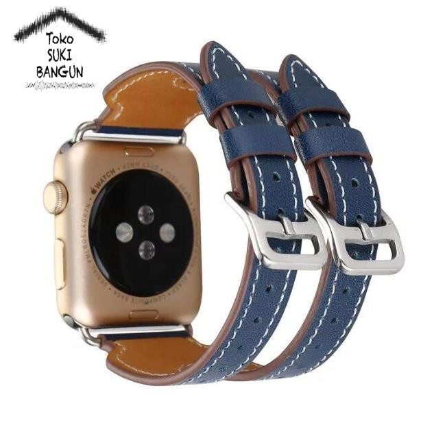 Strap Apple Watch Series Ultra 8 7 6 5 4 3 2 1 49mm 45mm 44mm 42mm TALI JAM DOUBLE CUFF Leather Band Strap