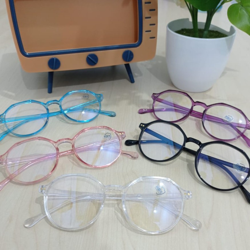 INDOMINI R231 Kacamata Fashion Wanita Kekinian Kacamata Wanita Pria Kacamata Korea Eyeglasses