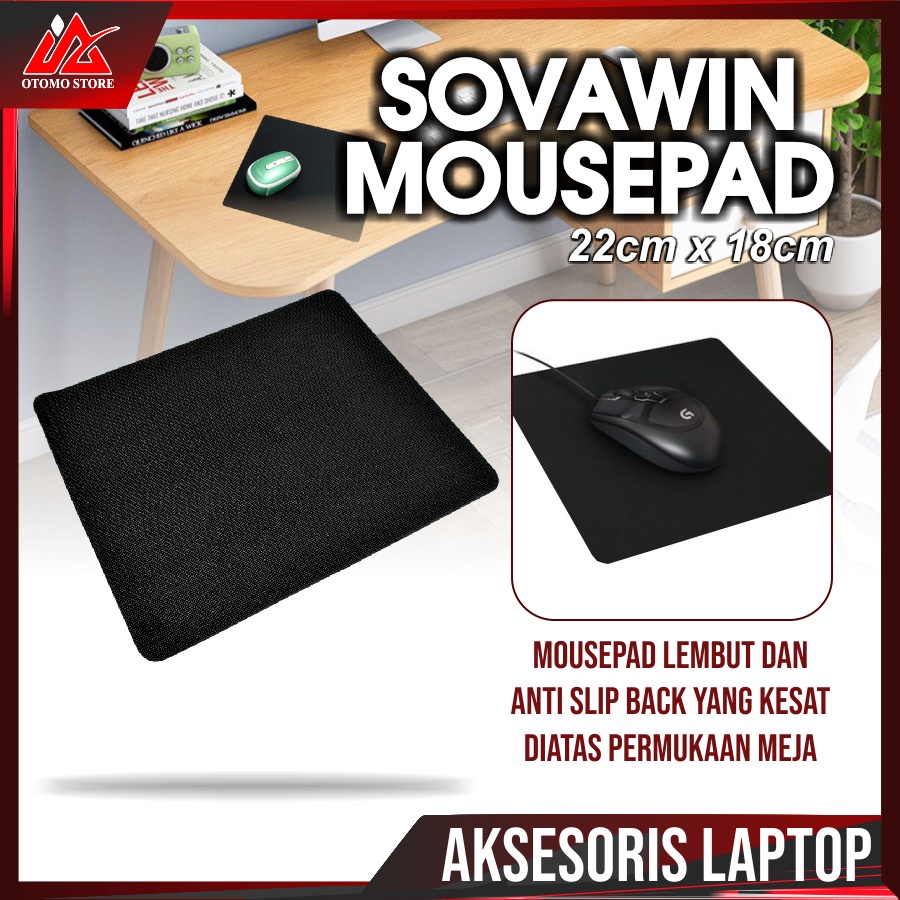 SOVAWIN MOUSEPAD Smooth Mouse Pad Gaming Anti Slip Komputer Laptop Original