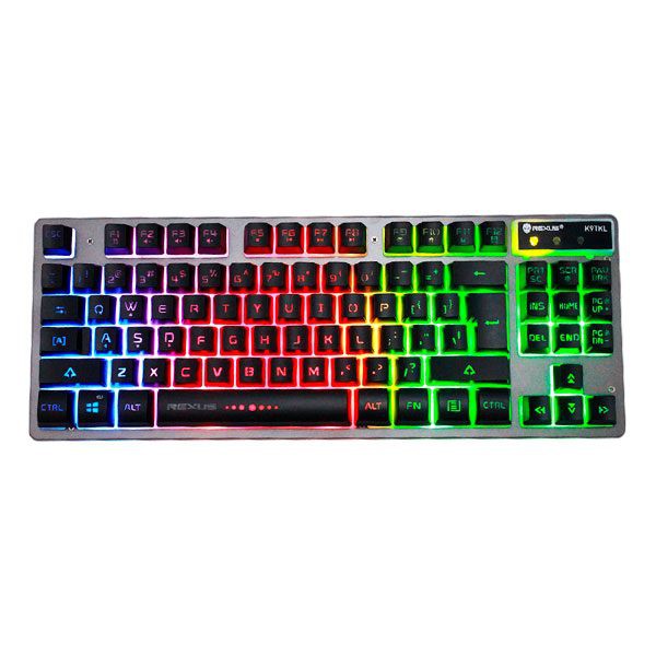 Rexus K9 TKL Fortress Backlit Floating Keys Gaming Keyboard REX-K9TKL