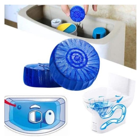 Tablet Biru Pembersih Penyegar Kloset Toilet 50g Blue Cleaner Anti Bau Jamur