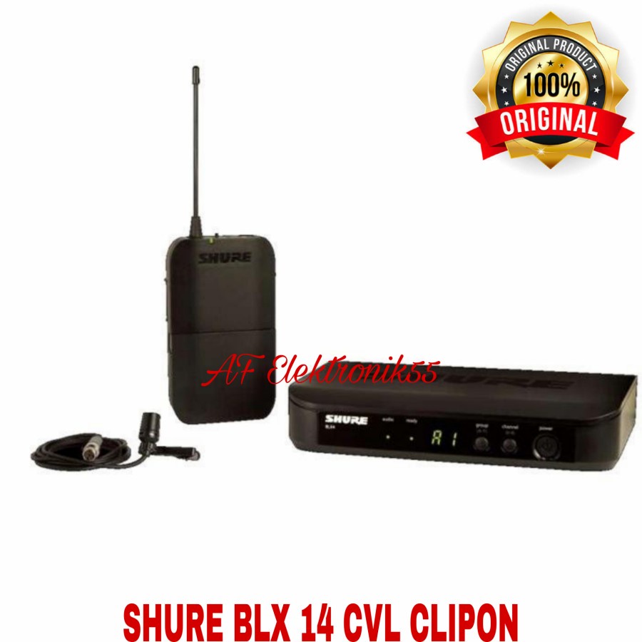 Mic Wireles SHURE BLX 14/CLV CLIPON Single Original