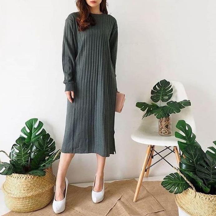 Tunik Rajut Wanita Panjang / Atasan Wanita Tunik Rajut Premium