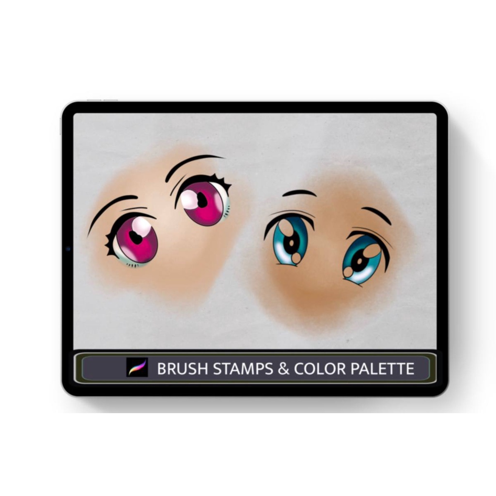 Procreate Brush - Anime Manga Eyes for Procreate Vol. 1 &amp; 2