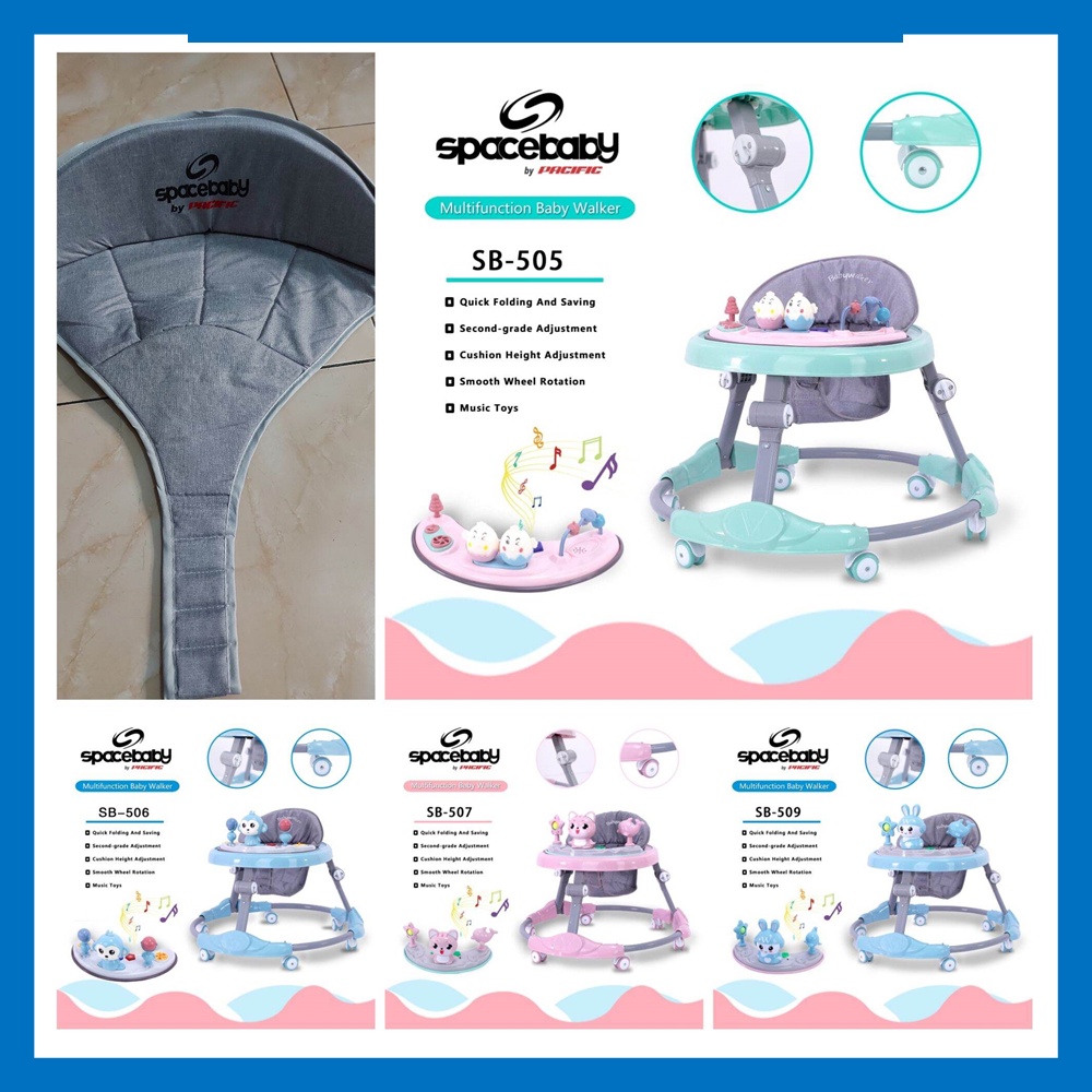 HOKI Jok Baby Walker Space Baby type 505/506/507/509/511/512/513, Kain Busa Pengganti stroller