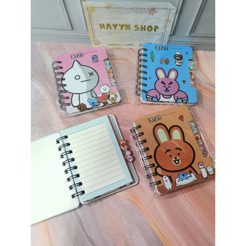 MEMO SPIRAL BTS BT21/DIARY SPIRAL-6